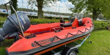Own a slice of boating fun! ️ 5.1m Tornado RIB up for auction. Tackle waves & explore the coast. Don't miss out! #RIB #auction