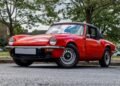 Here is a beautiful rust free 1975 Triumph Spitfire 1500 with Overdrive and Hardtop for Auction on Ebay.