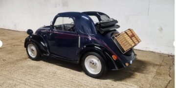 Rare Fiat 500 Topolino Convertible (RHD) Up for Auction! Own a piece of history - classic Italian design, right-hand drive.